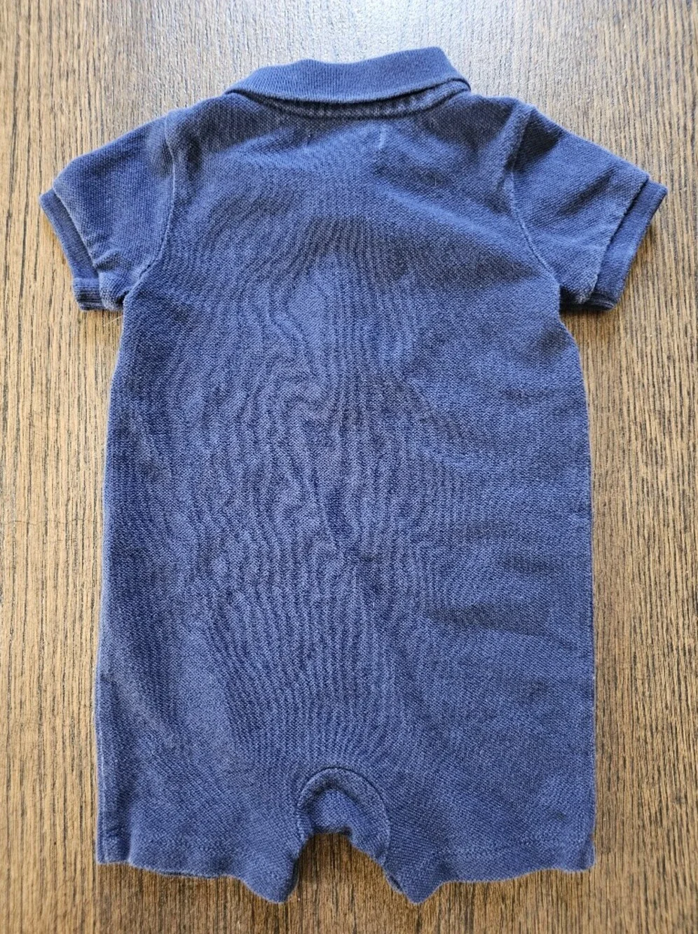 Ralph Lauren Short-Sleeve Navy Baby Romper Size 6 Month
